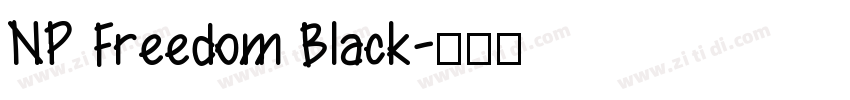 NP Freedom Black字体转换